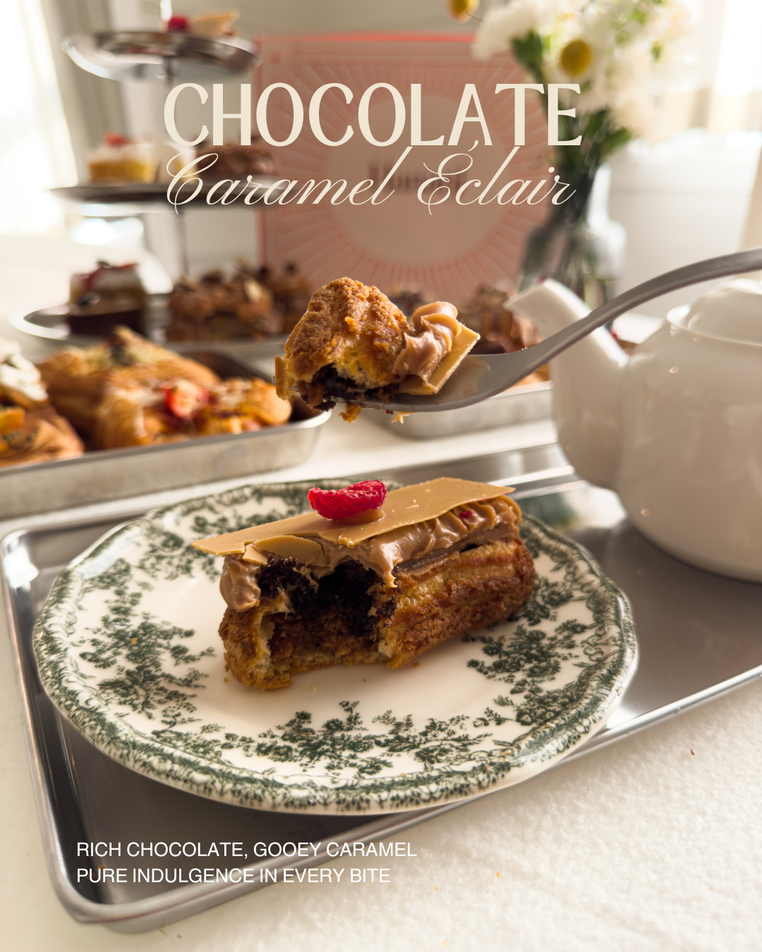 Chocolate Caramel Eclair