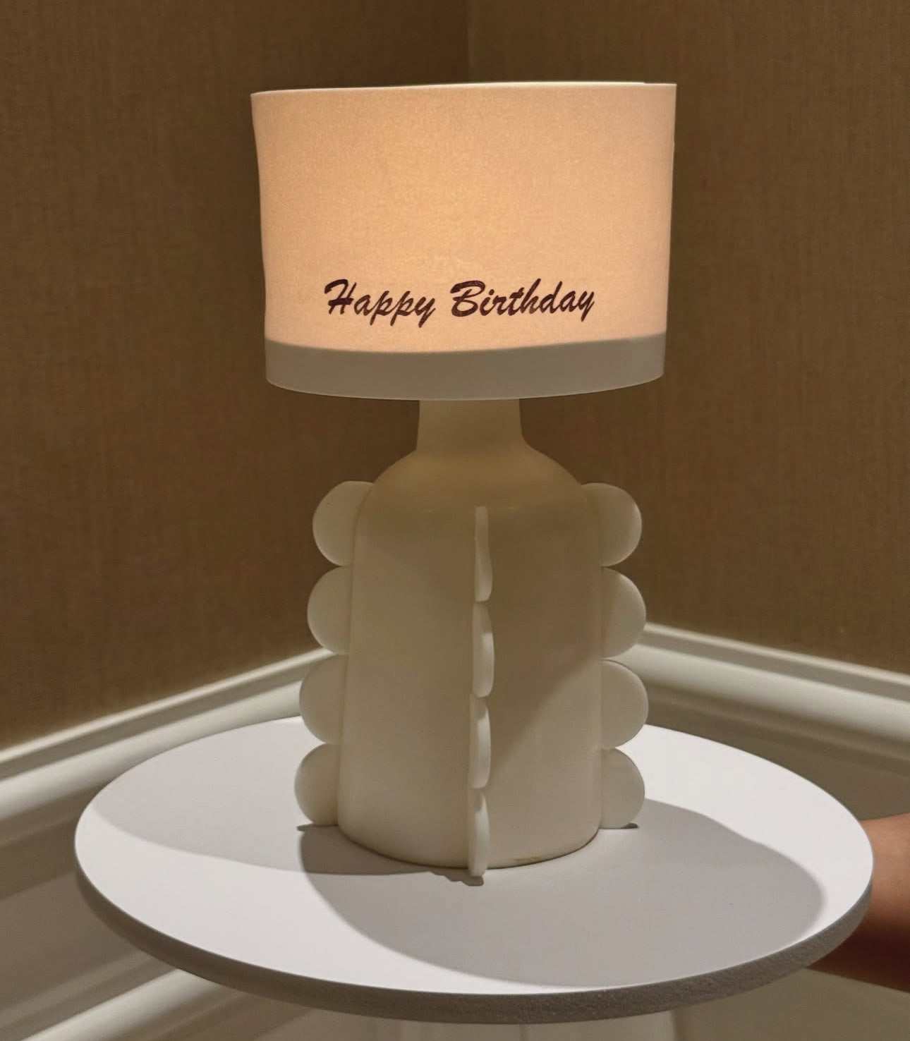The lamp cake