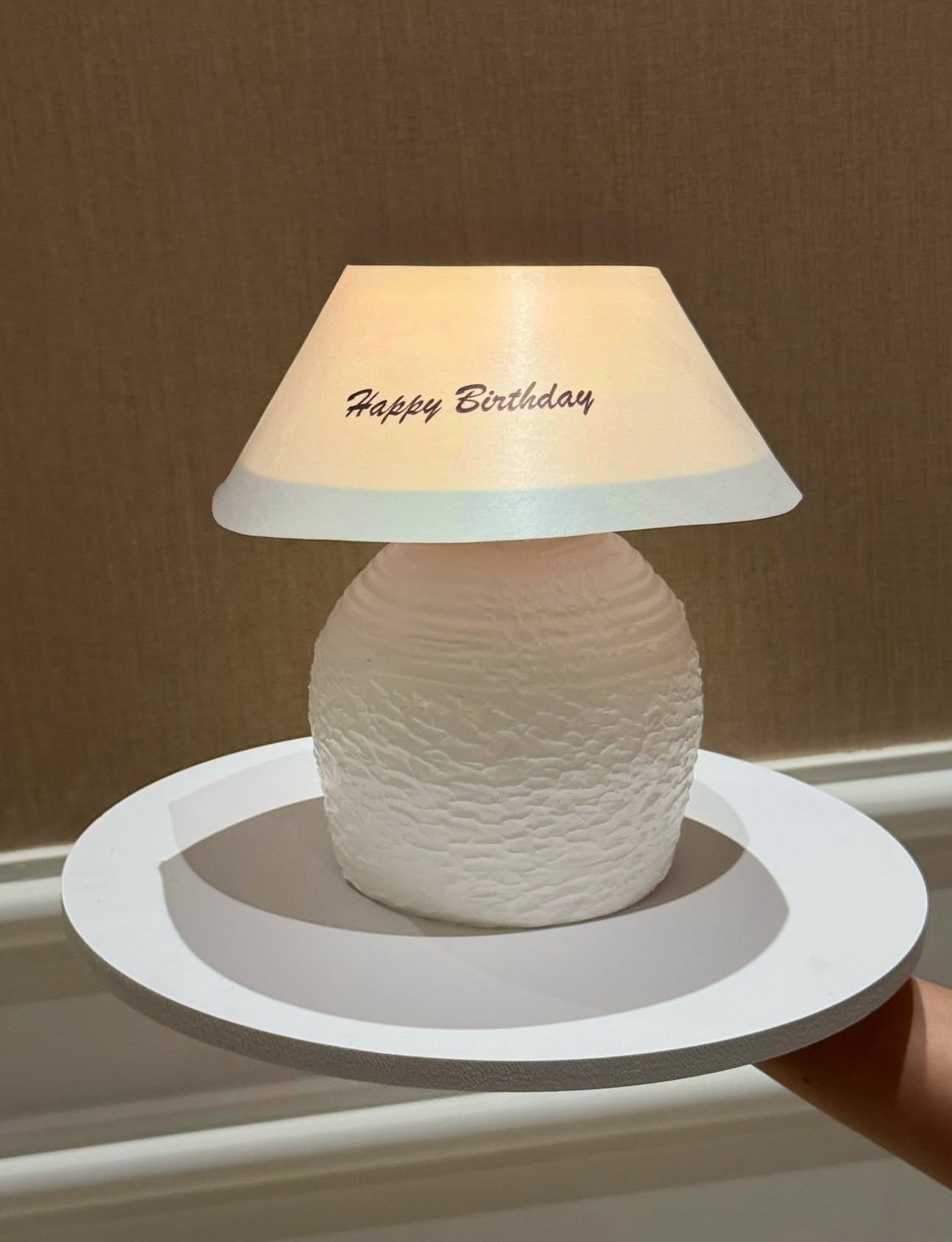 The lamp cake