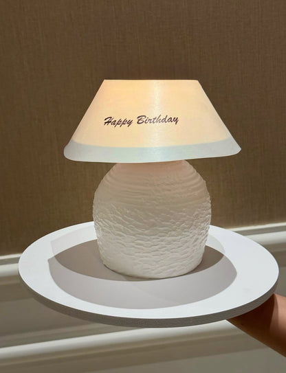 The lamp cake